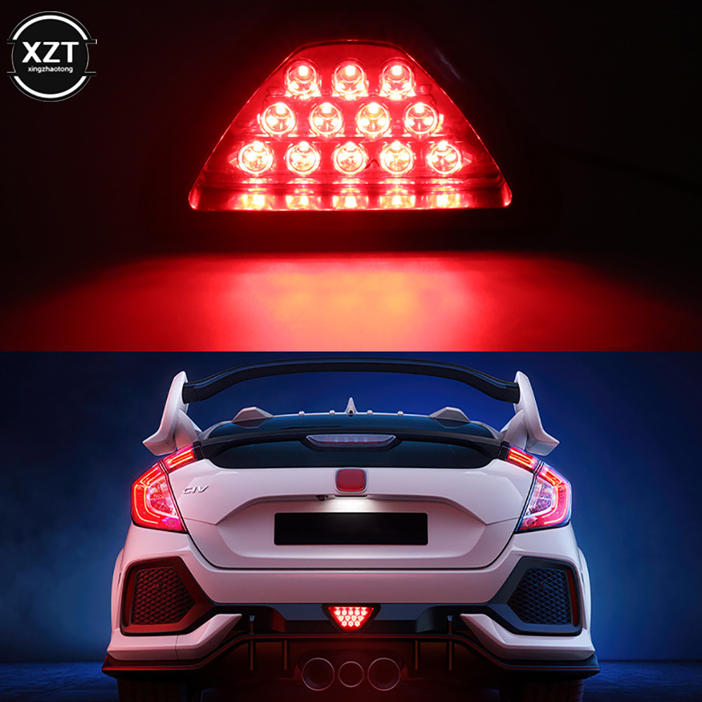 Universelle bremslichter f1 style drl rot 12 led hecks topp bremsleuchte drittes bremsstopp sicherheits leuchte licht auto led signallampe