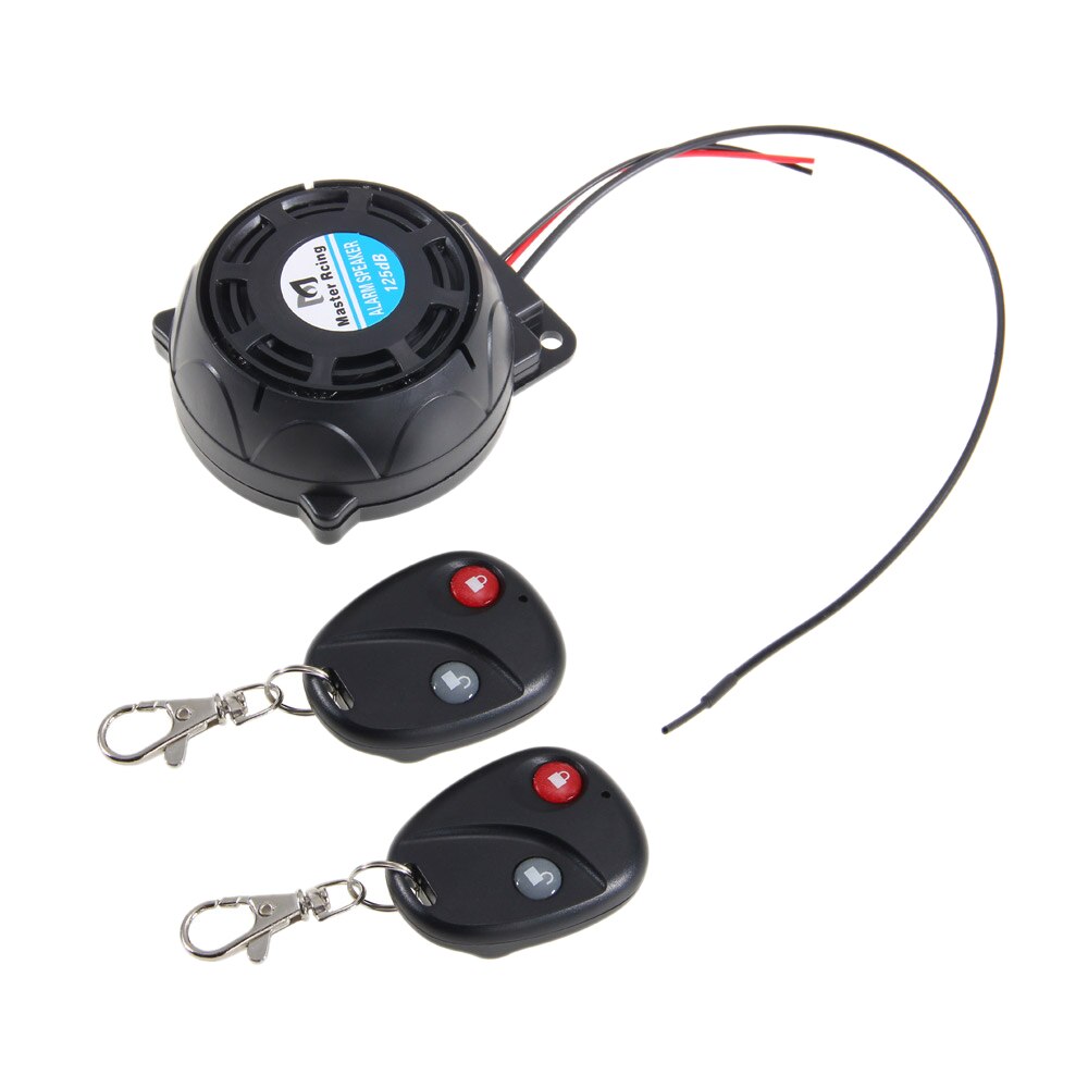 Motorcycle Anti-Theft Alarm System Warning Vibration Lock Anti-Theft Alarm Double Remote Control Sensor