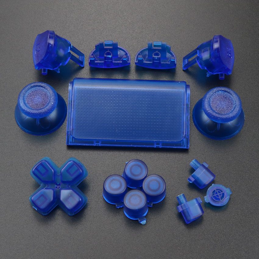 YuXi-JDM JDS 040 050 055 Thumbstick pour PS4 Pro Slim Contrmatérielle, Inter Inj Button, Direction Key, ABXY Buttons, JoysUniverse Cap, DSub R1 L1: green