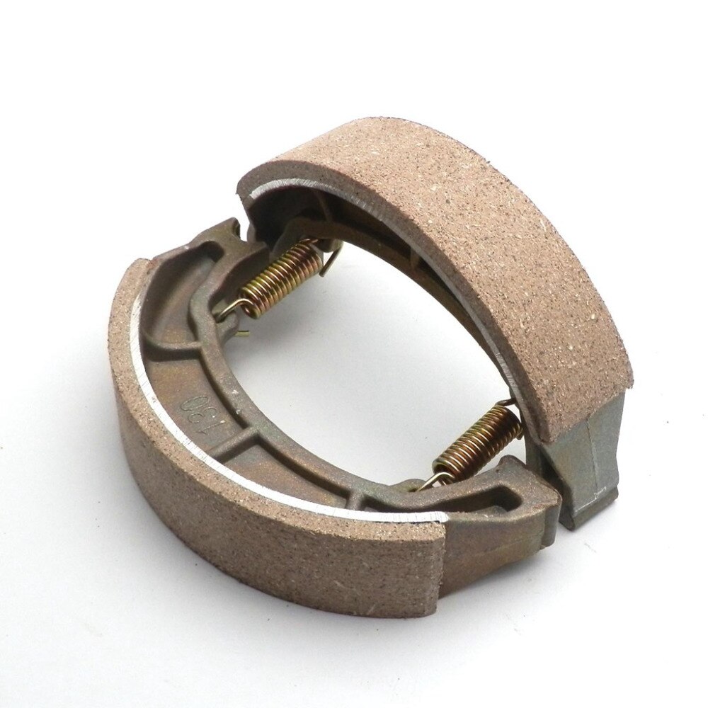 Real Brake Disks Universal Rear Drum Brake Shoes Pad For 13 Inch Wheel Gy6 150cc Moped Scooter