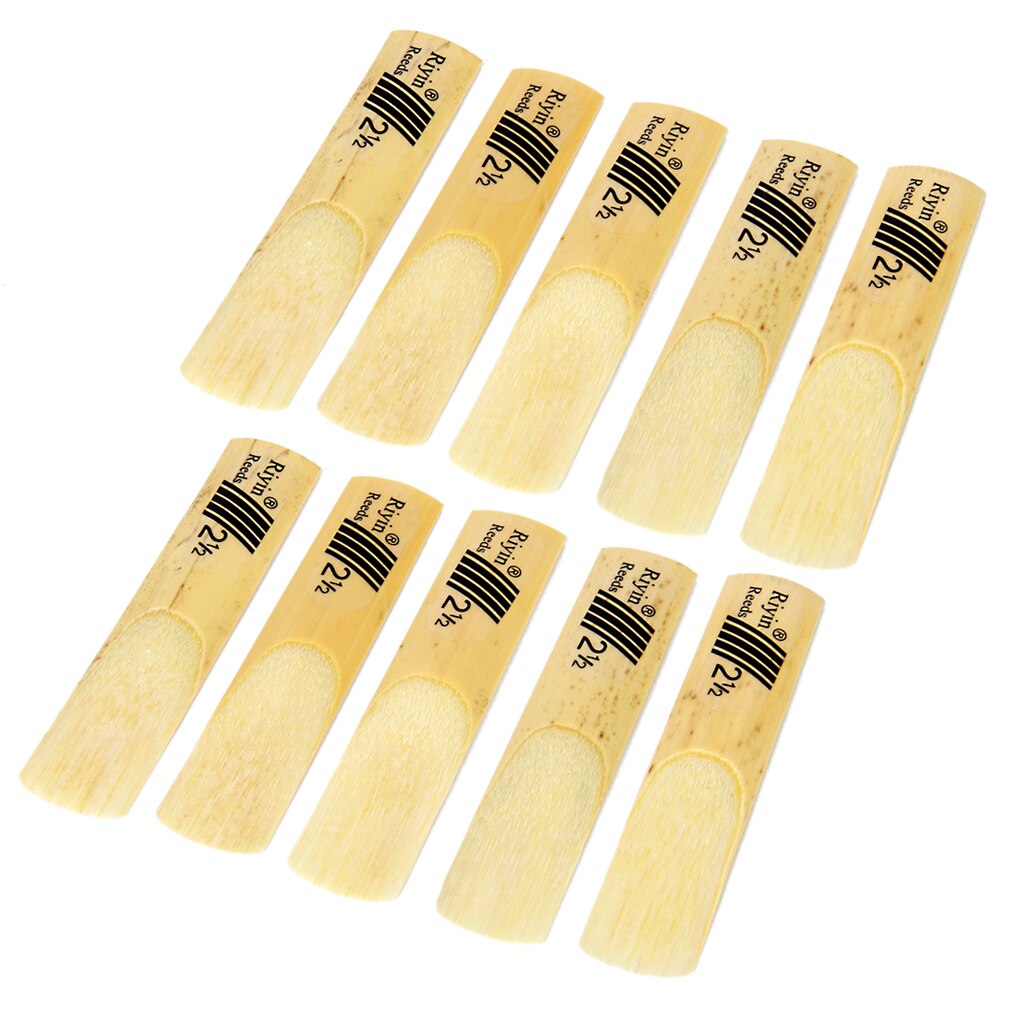 10pcs Reed Strength 2.5 2-1/2 Reeds Bamboo for alto Saxophones
