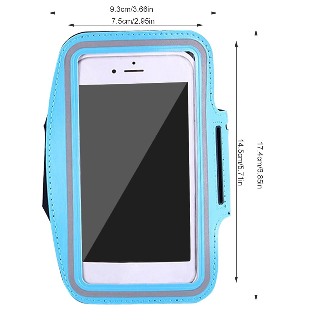 Sport Armband Fall 6,3 inch Telefon Halter Für Frauen Mann auf Hand Smartphone Handtaschen sling Lauf Gym Arm Band Fitness: Sky Blue