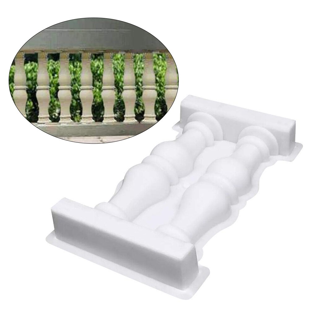 Bianco colonna romana stampo ringhiera miglioramento della plastica facile da applicare balcone esterno riutilizzabile recinzione da giardino pavimentazione decorativa fai da te