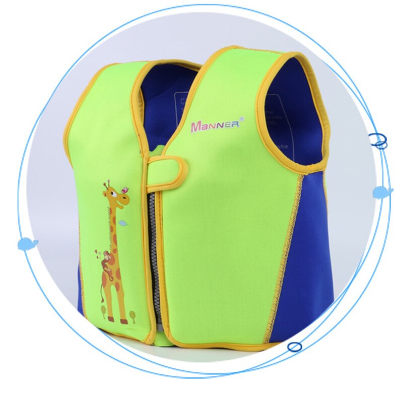 Måde sommer børns opdriftstøj svømme redningsvest snorkelvest tøj aftagelig ikke-redningsvest: Grøn / L