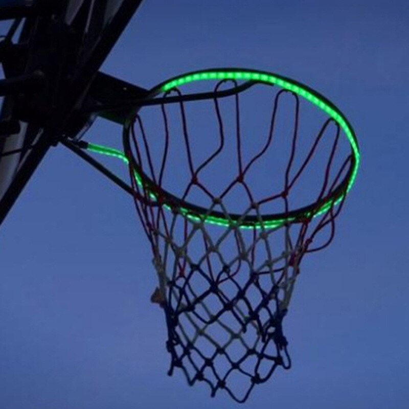 LED Basketball Hoop Light - Solar Powered Color Changing Induction Lamp