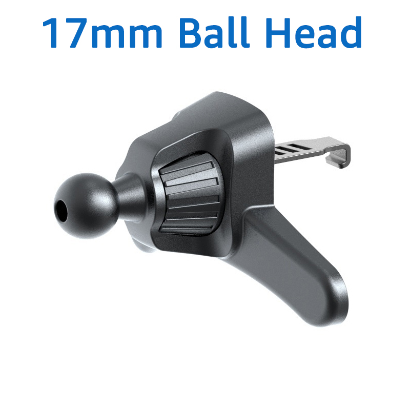 Universal 17mm Ball Head for Car Air Vent Phone Holder Clips 360 Degree Rotation Car Air Outlet Hook Clamp for Phone Mount Stand