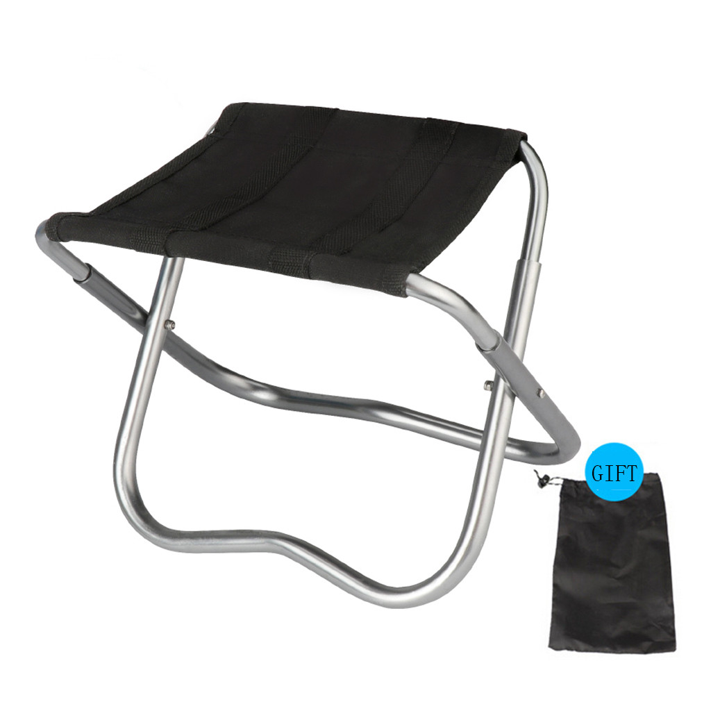 Lightweight Portable Folding Chair Alloy Outdoor BBQ Picnic Camping Fishing Stool Ultralight Collapsible Seat Small Bench #YL5