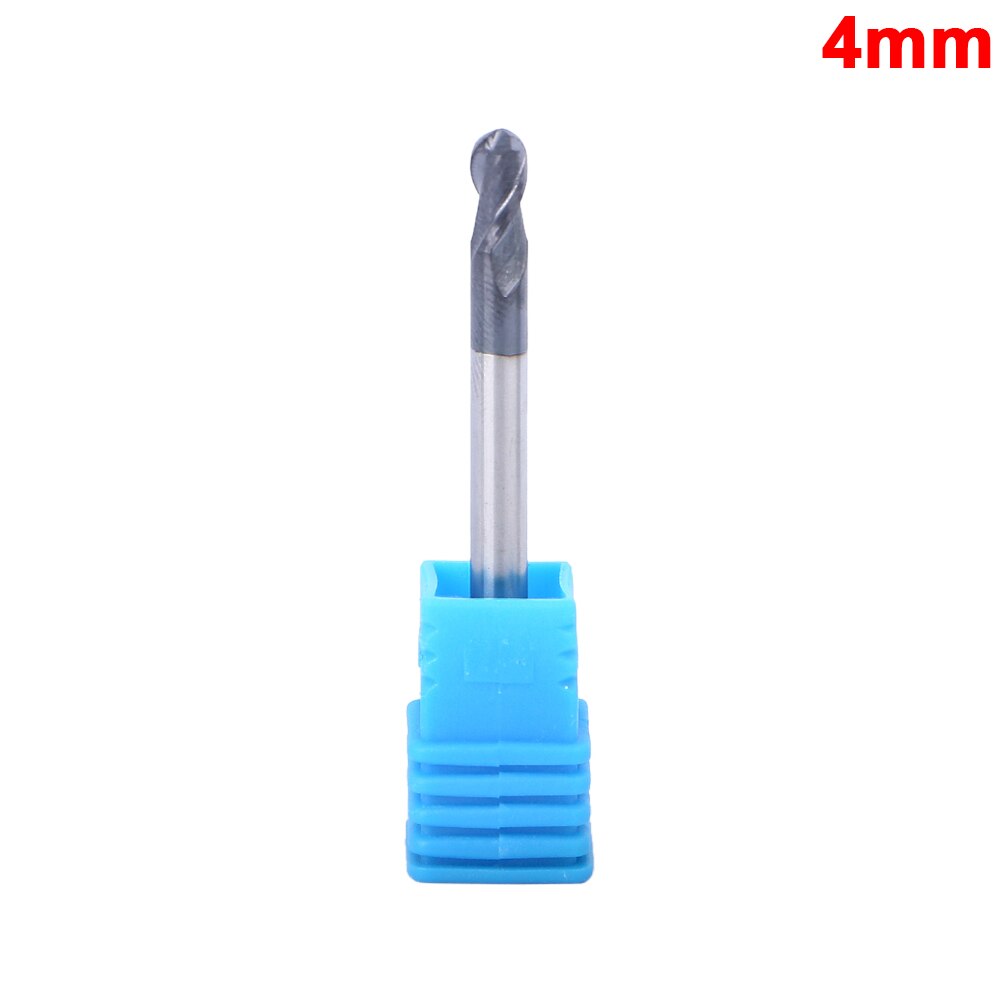 50mm ball nose end mill Drill Bit 2 flutes Endmills cnc end milling cutter for metal face and slot machining coated end mills