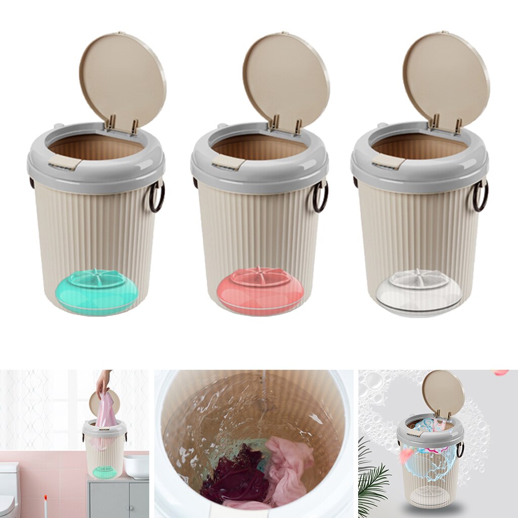 Portable Washing Machine for Makeup Brush Pants 18W USB Powered Compact Laundry Washer