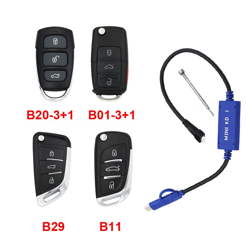 KEYDIY Mini KD Remote Key Generator Remotes in Mobile Phone Support Android Similar with KD900 + B11 B29 B09-4 B20-3+1 B01-3+1