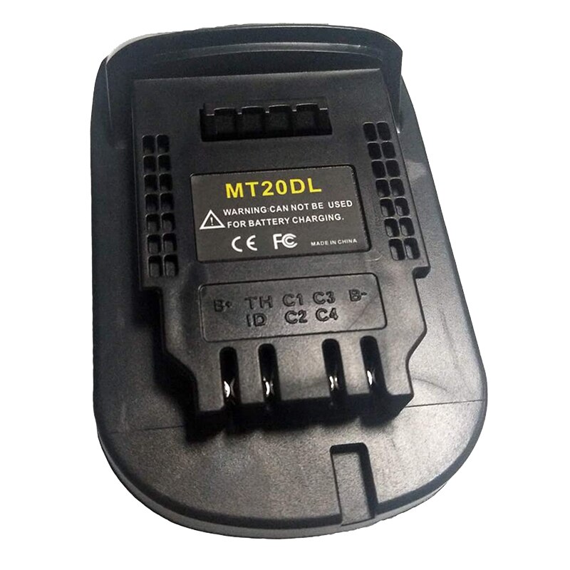 Mt20dl batteri adapter omformer til dewalt verktøy konvertere til makita 18v li-ion batteri  bl1830 bl1860 bl1815 til dcb 200: misligholde tittel