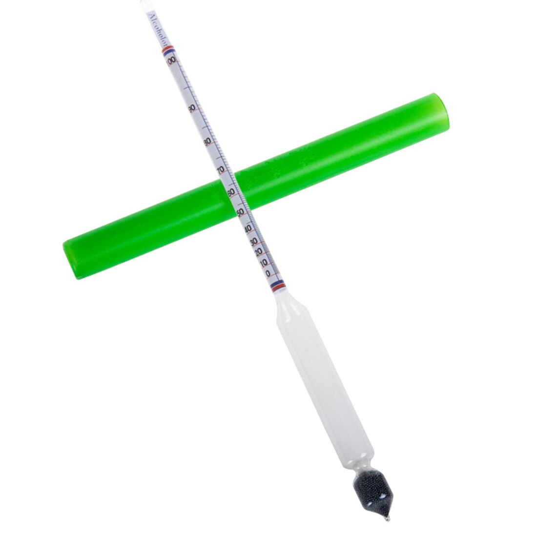 Vodka Whiskey Hydrometer Tester Alcoholmeter Alcohol Meter Wine Concentration Meter Vintage Tools 0-100 Thermometer