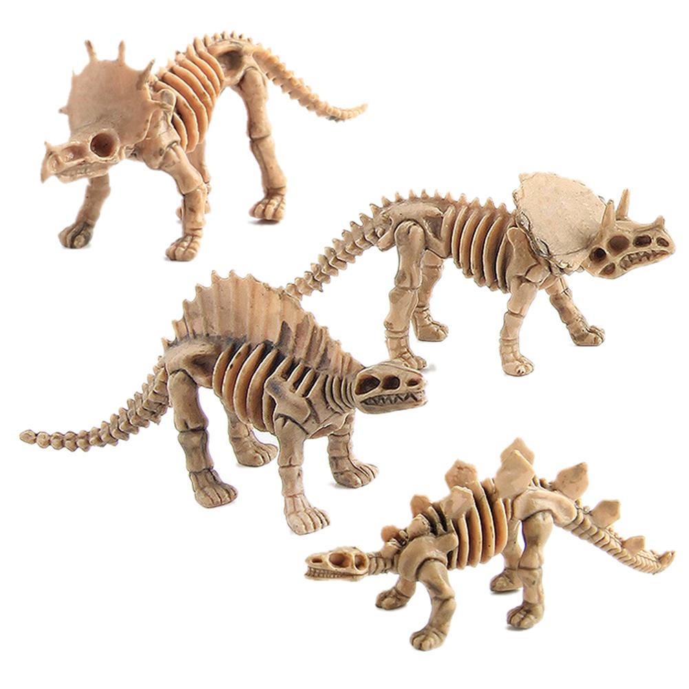 12 stuks Plastic Dinosaurus Model Simulatie Levensechte Skelet Dino Cijfers Educatief Speelgoed Collectie Voor Kinderen Speelgoed
