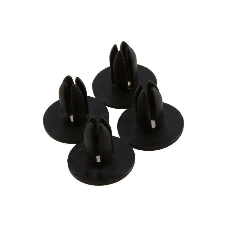 50 Uds. De remaches de plástico de 6mm de diámetro para carrocería de coche, pasador de empuje para guardabarros, sujetadores universales negros para coche, Clip, accesorios para automóvil