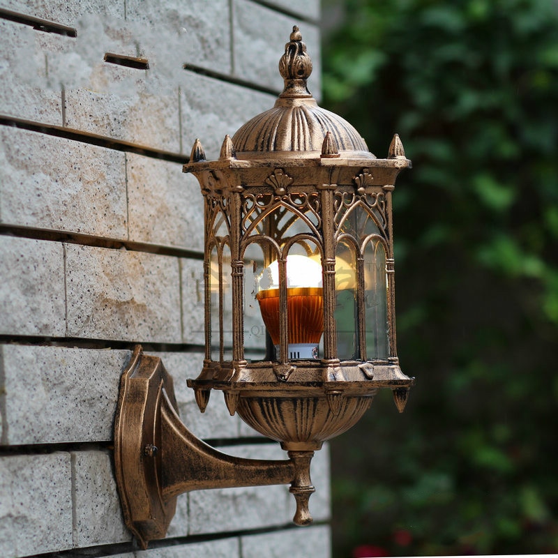 Europese stijl tuin wandlamp buitenverlichting villa balkon tuin licht waterdichte outdoor wandlamp verlichting gevelbeplating oneven licht
