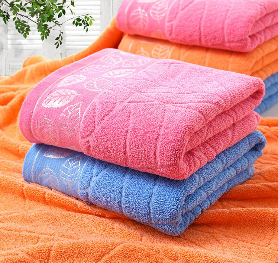 70*140 pure katoen vlakte esdoorn bladeren zachte handdoek luxe badhanddoek set