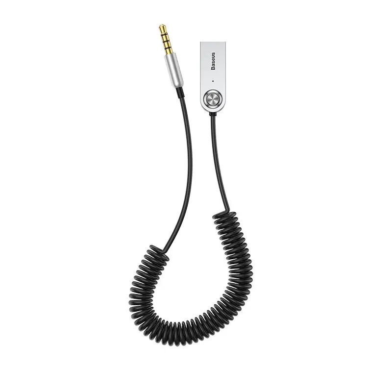 Baseus BA01 Aux USB Bluetooth Adapter Dongle Cable For Car 3.5mm Jack Aux Bluetooth 5.0 Receiver Speaker Audio Music Receiver: Default Title