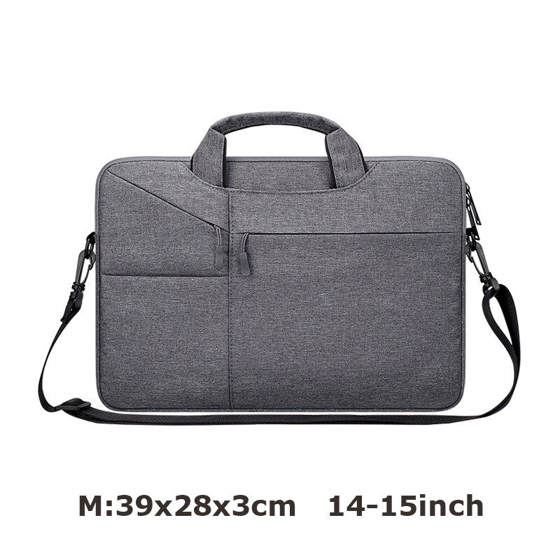 Wodoodporna torba na laptopa kobiety mężczyźni 13.3 15.6 16 cal Case dla Macbook Air Pro torby dla Xiaomi Acer Notebook ziper rękawem pokrywa: 4-M