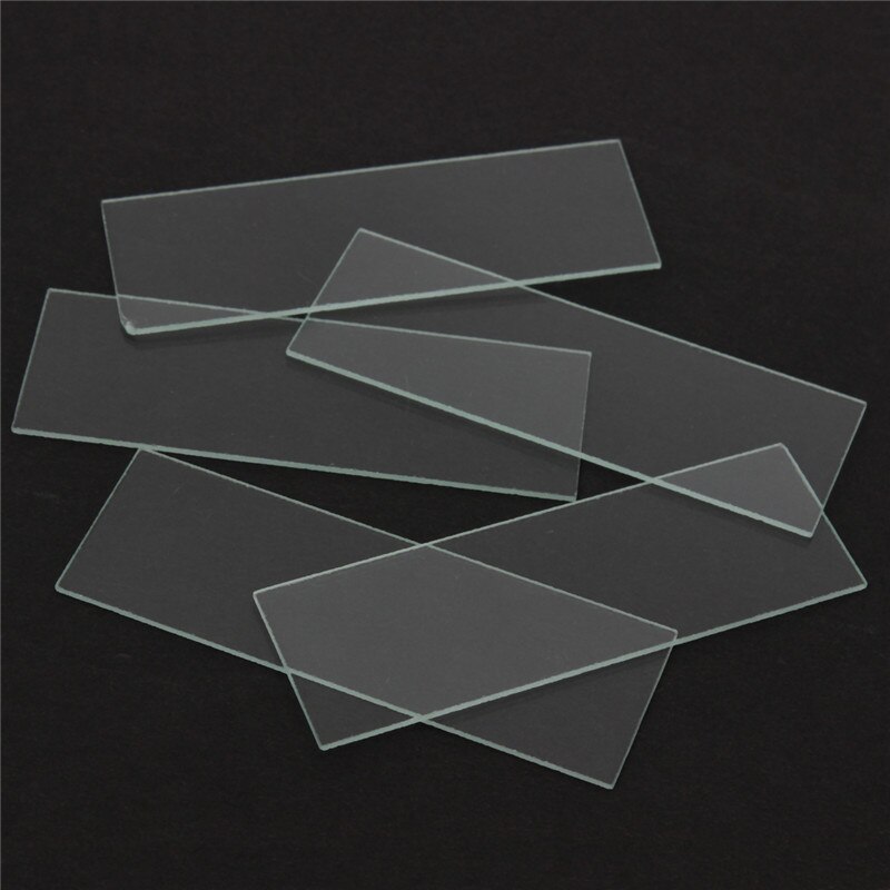 5pcs Reusable Laboratory Single Concave Microscope Blank Glass Slide 1mm Thickness Cavity Double Flat Slides Sample Cover Glass