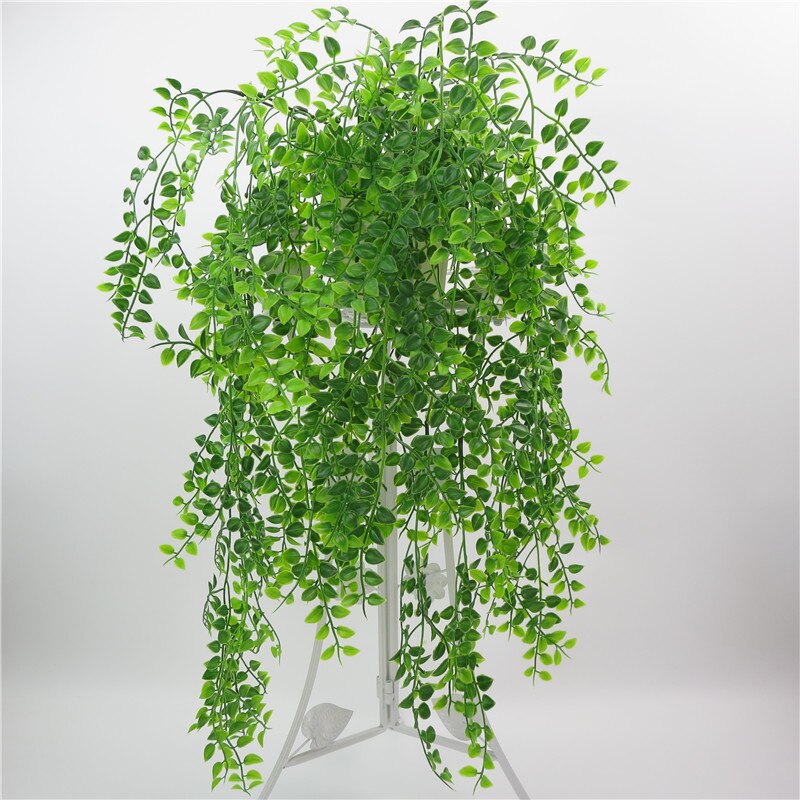 Simulación de sauce llorón, planta verde, decoración de vid de plástico, sauce llorón, colgante de pared, flor decorativa, vid, colgante de pared