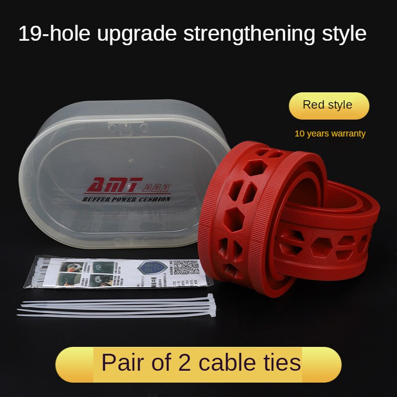 Automobile spring buffer rubber shock absorber: red