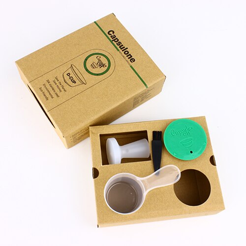 Capsulone/EDELSTAHL Metall kapsel Schote passen für dolce Gusto Maschine Nachfüllbar wiederverwendbar kapsel passen für Piccolo XS lumio: 1Schote 1PP manipulieren