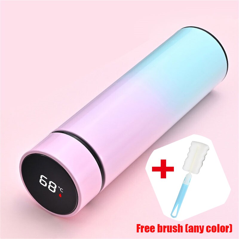 Temperature Intelligent Measurement Thermos 500ml Cup Bottle Touch Control LED Digital Display Coffee Cup Bottle Christmas: G