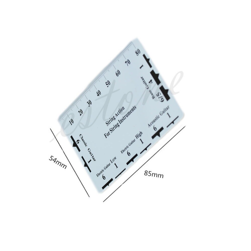 Guitar Bass Fritz Ruler String Pitch Ruler Action Ruler Card Vernier Caliper Guitar measuring card