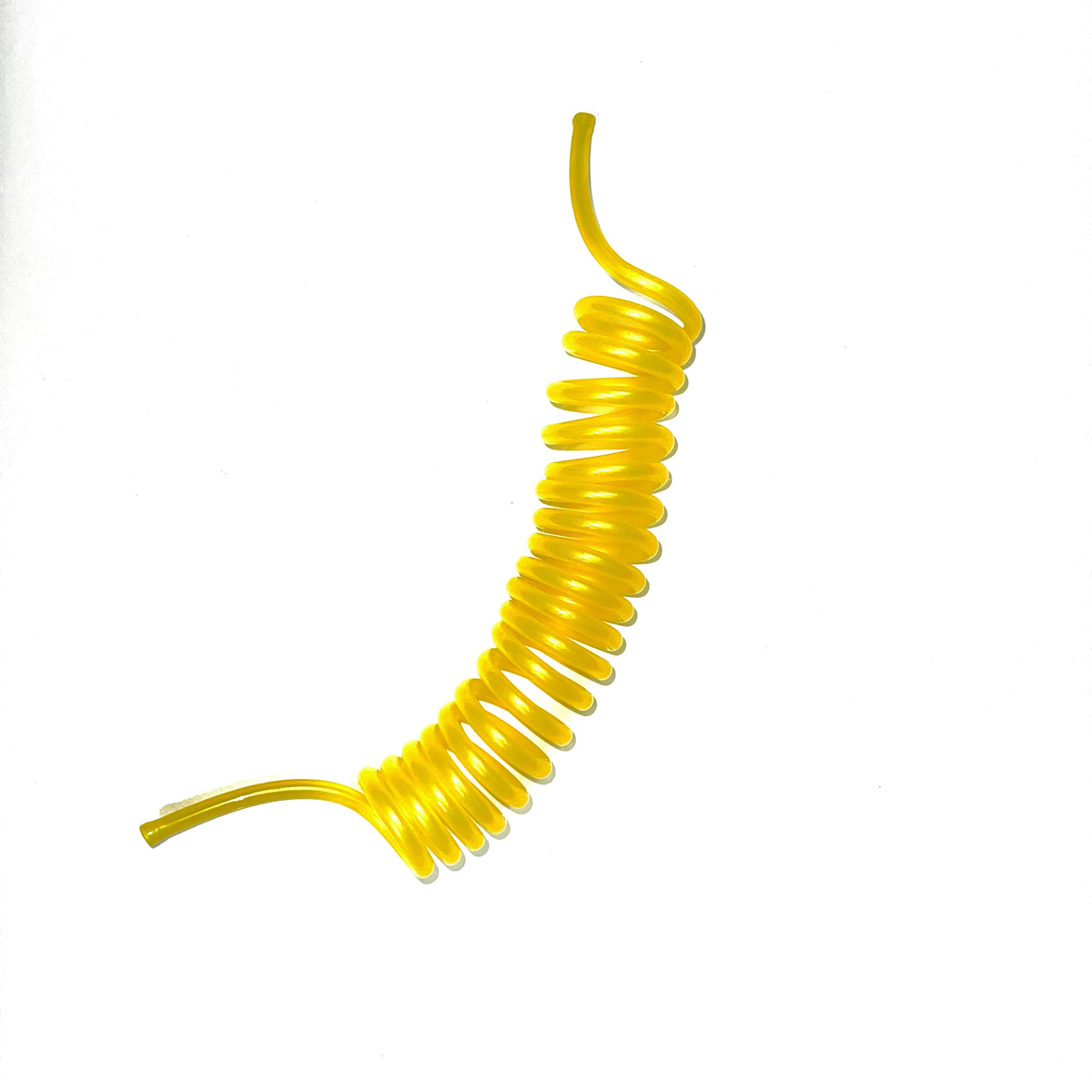Tubo de combustible de 5 × 3MM, línea de gasolina, color rojo/amarillo/azul, tipo serpiente, espiral, suave, Flexible, retráctil para avión de Gas RC, 1 ud.: YELLOW