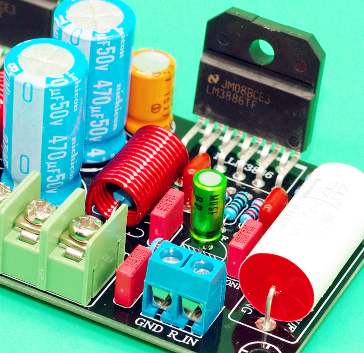Carte amplificateur LM3886, kit de bricolage, carte d'amplificateur de puissance audio, carte d'alimentation stéréo double canal, kit PCBA