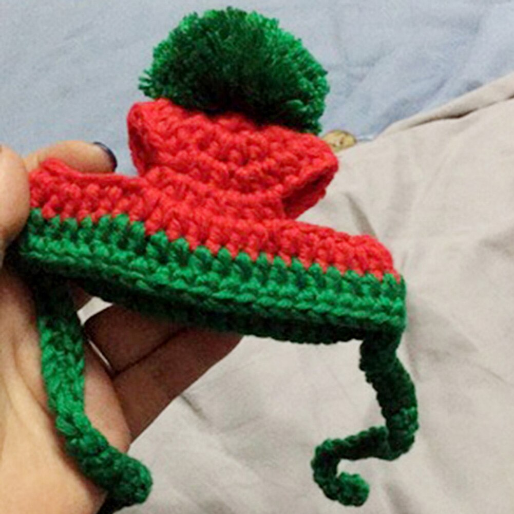Cat Dog cappello lavorato a maglia cucciolo animale cappello di natale cappello lavorato a maglia di natale con palline cappello da cucciolo Halloween Cosplay cane gatto Supplie Cap fascia