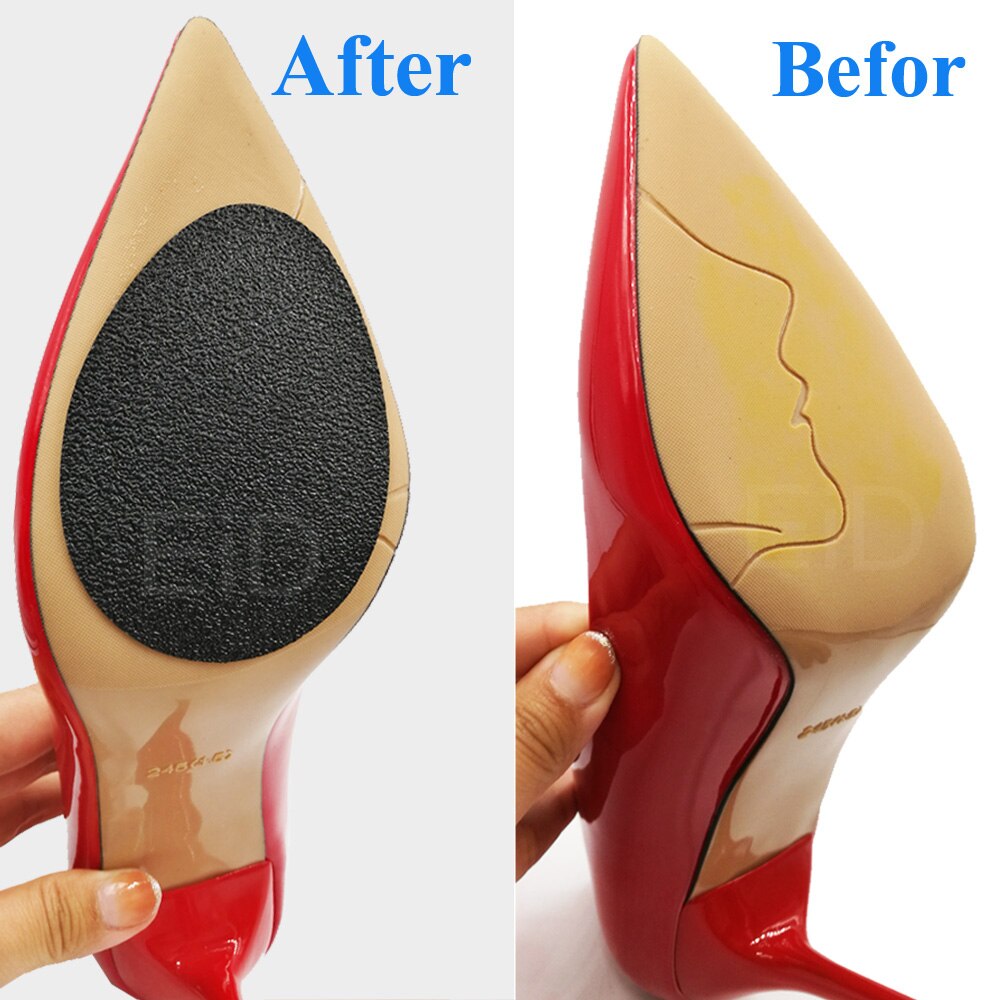 Tampon de protection antidérapant pour chaussures à talons hauts, pour sandales, semelles en caoutchouc adhésif pour souliers