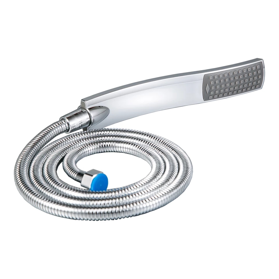 Hand Shower,Hand Held Shower Head Bathroom Accessories ABS Chrome Finished 150CM Stainless Steel Hose Handheld Showerheads: Yellow