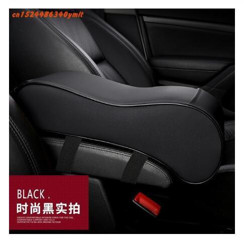 Para Mitsubishi Eclipse Cross caja de reposabrazos Central de coche 3D accesorios de cubierta de cuero Artificial, estilo de coche: Black