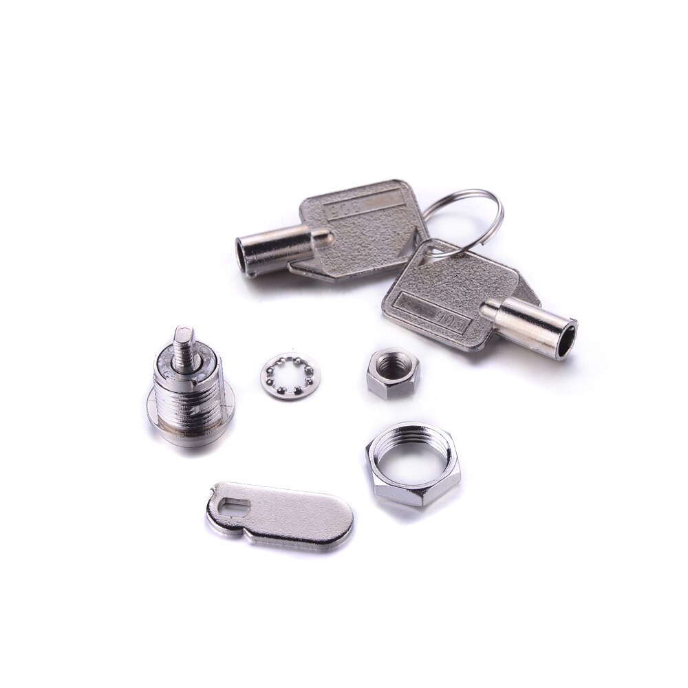 2pcs 12mm Cam Lock Door Cabinet MailBox Desk Drawer Cupboard Locker 2 Keys