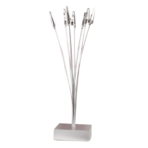 Sosw-Foto/Memo/Kaarthouder Heeft 8 Tang Draad Metallic Krokodillen Clips In Base Resin