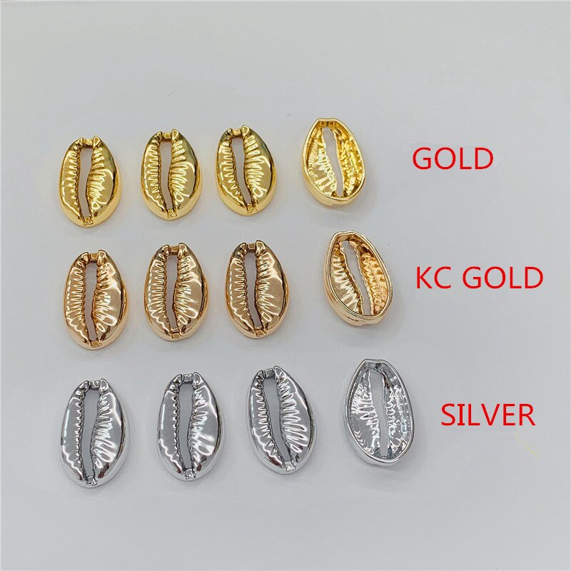 10/20pcs 20mm Simulation Sea Shells For Jewelry DIY Handmade Home Decor Alloy Shell Craft Accessories Ornaments