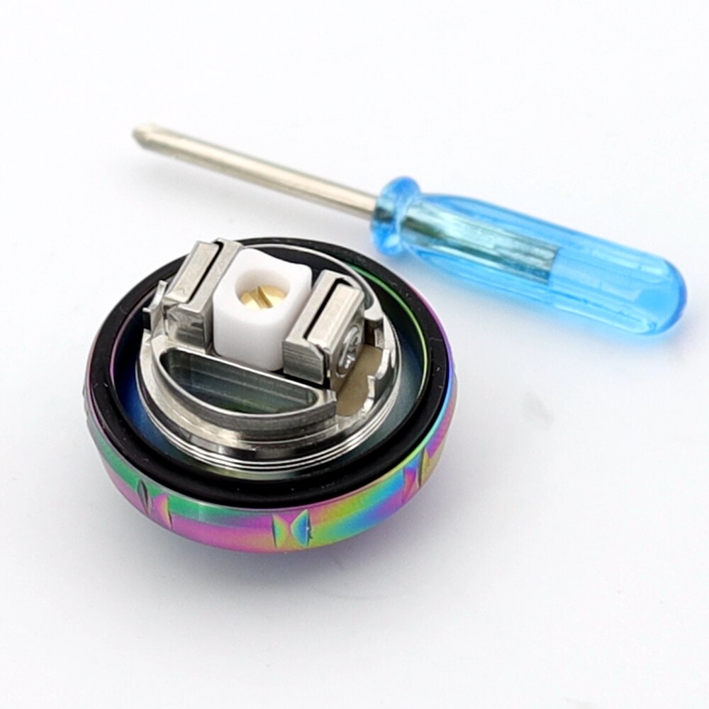 25mm Zeus X RTA 3.5ml 4.5ml Base Zeus x mesh RTA tank Deck Electronic cigarette Mods Dual Coil Vape Tank RTA Vaper atomizer: Rainbow Mesh Deck