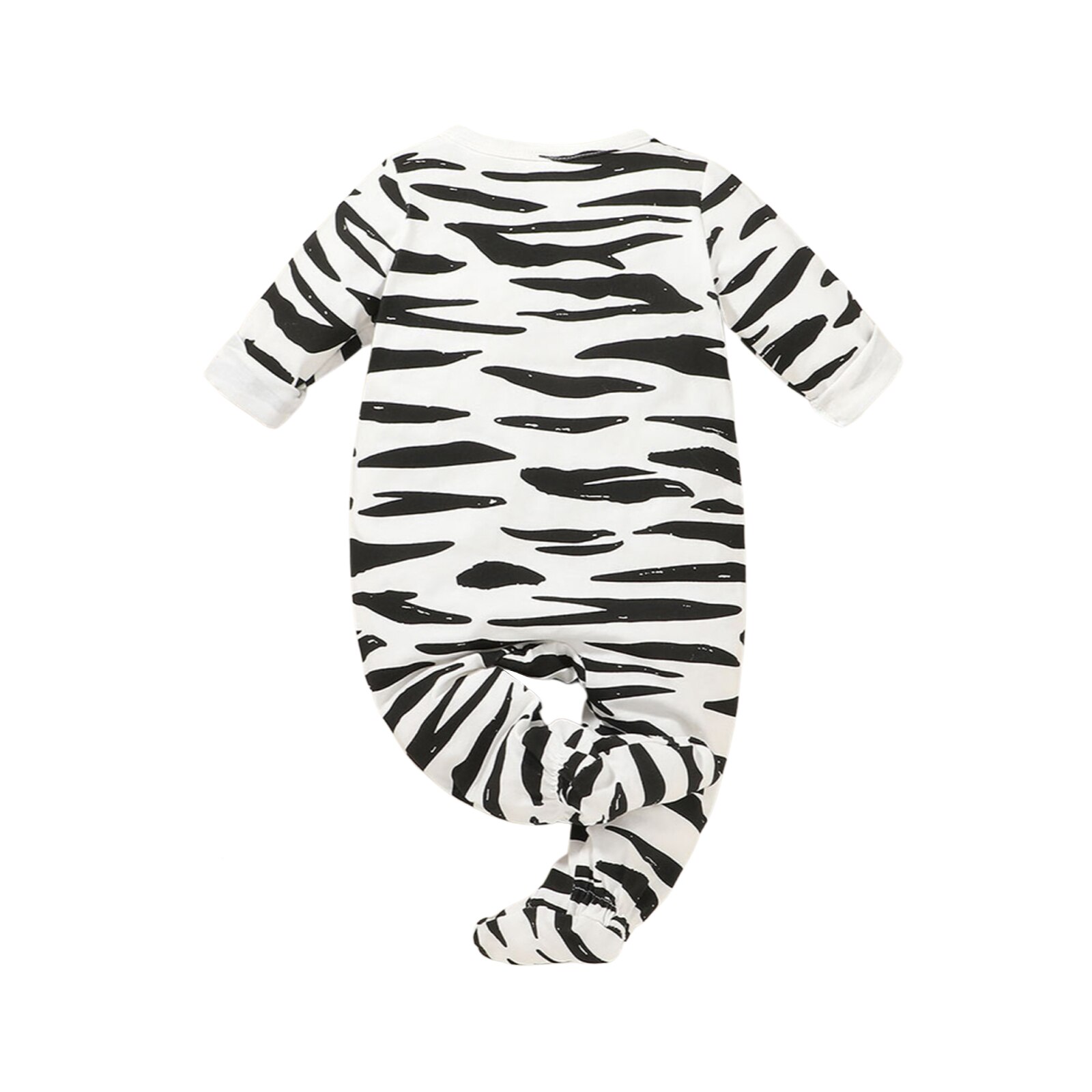 Binfant Aby Meisjes Jongens Footed Pyjama, Leuke Dier Patroon Lange Snap-Up Footies Jumpsuits Lente Herfst Outfits: WHITE / 3M