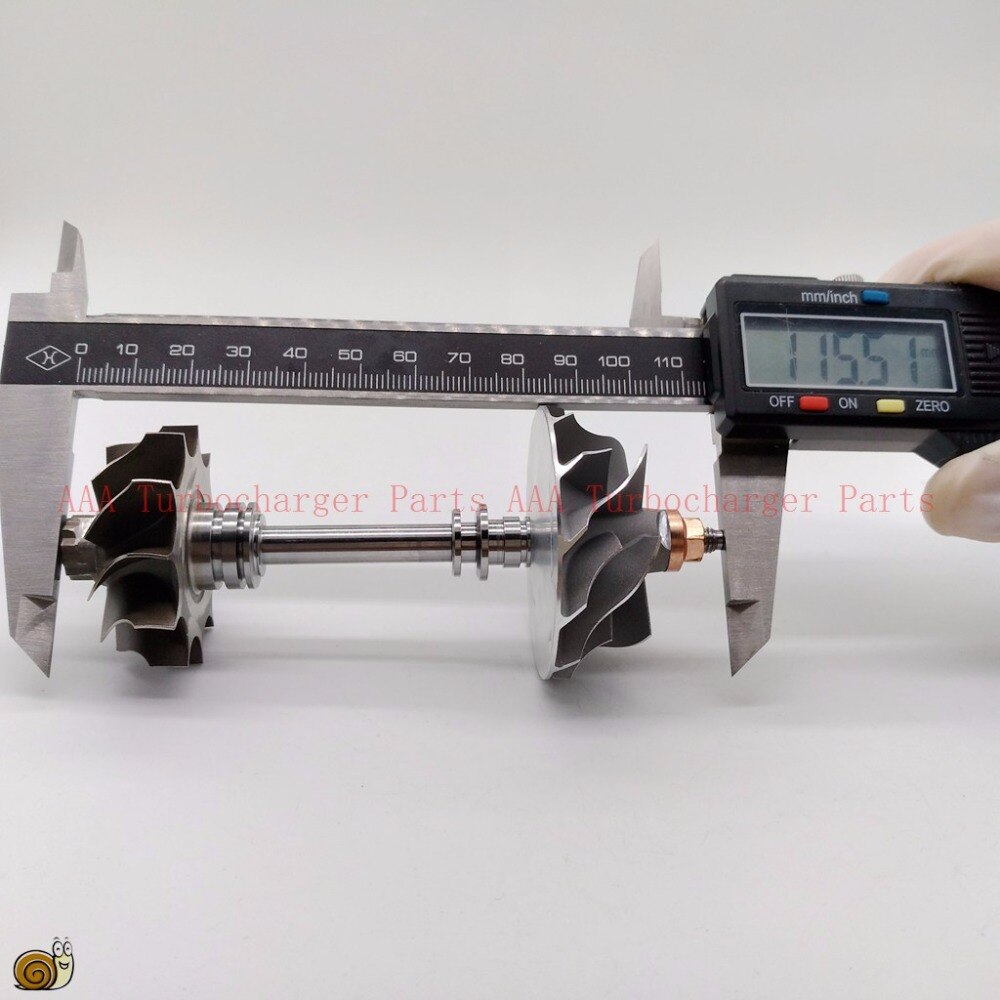 Eje de turbina TF035 Turbo Rotro y rueda 36,2*43mm, piezas de la rueda del compresor 38,2*49mm proveedor AAA turbocompresor