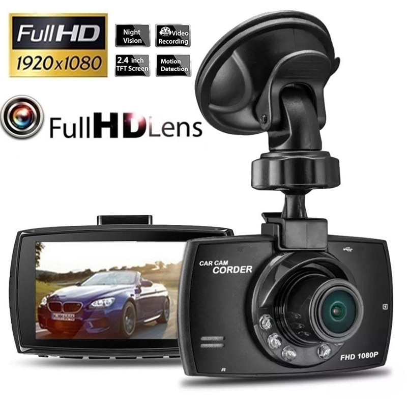 Car DVR Dash Camera Driving Recorder Cycle Recording Night Vision Security Motion Detection Wide Angle Dashcam Video Registrar