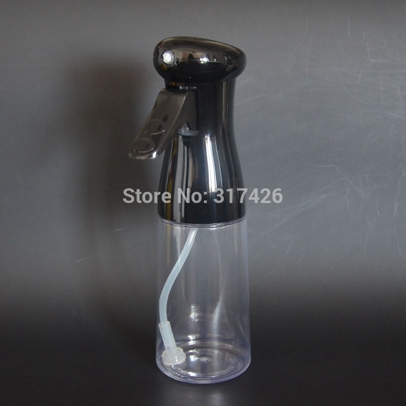 200ml olje sprayflaske matlaging baking eddik tåkesprøyte grill sprayflaske for kjøkken matlaging bbq grilling steking: Svart