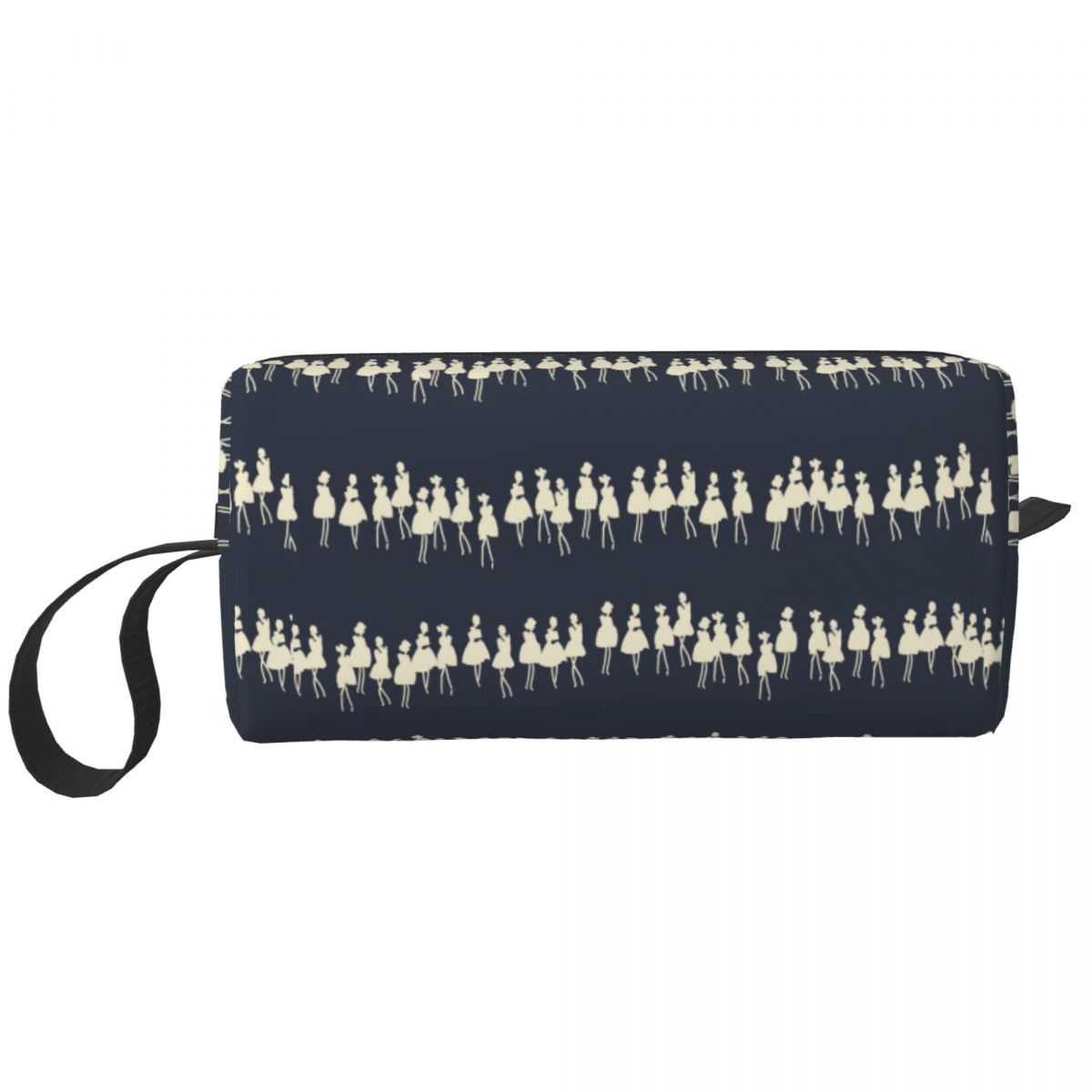 Custom Cute Print Green Dog Show Travel Toiletry Bag Orla Kiely Cosmetic Makeup Organizer Beauty Storage Bags Dopp Kit Case Box: Brown