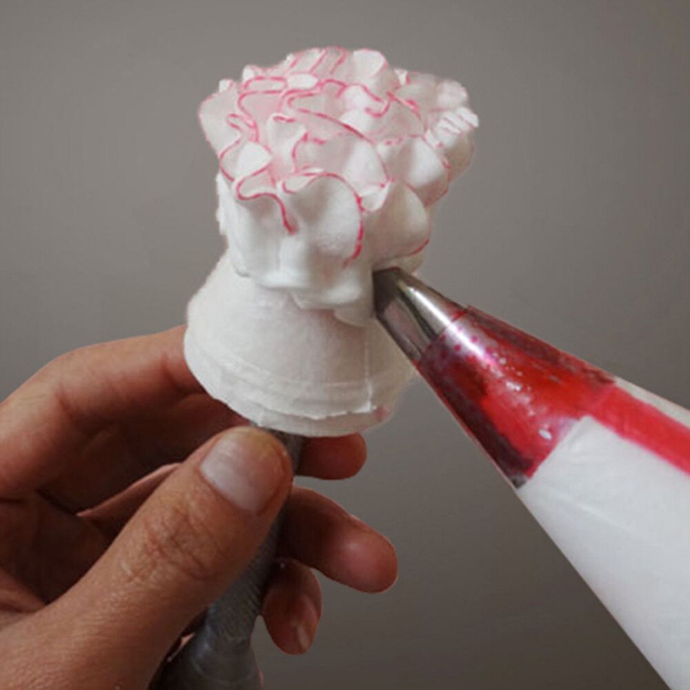 Palo de aleación de aluminio, soporte de cono, varilla para manga pastelera, helado, flores, rosas, herramientas de decoración de pasteles, utensilios para hornear, pastelería