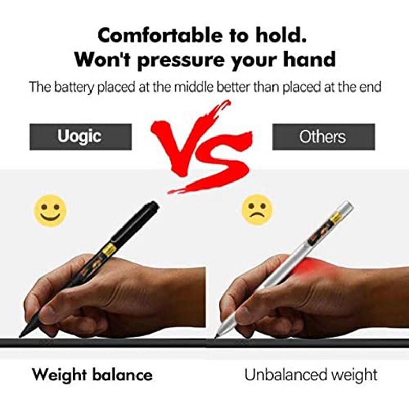 Smart Press Pen for Surface Pro 4/5/6 Pen Press Sn Stylus for Drawing Writing Graphic Rechargeable Tablet Pencil