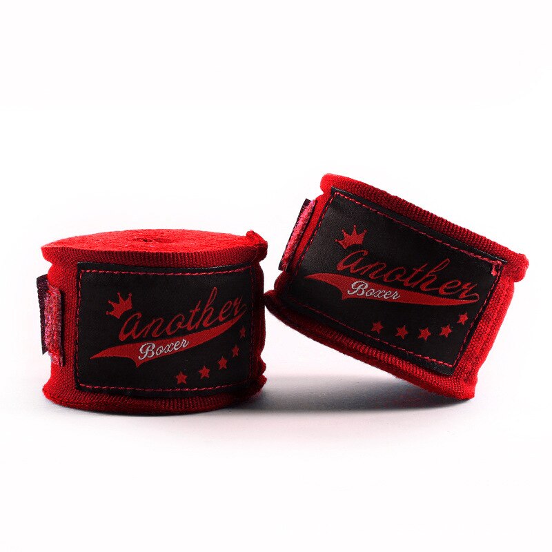 Håndbind bandage 5m længde træningsbind boksning sport multi farver muay thai håndbind håndledsstøtte: Rød
