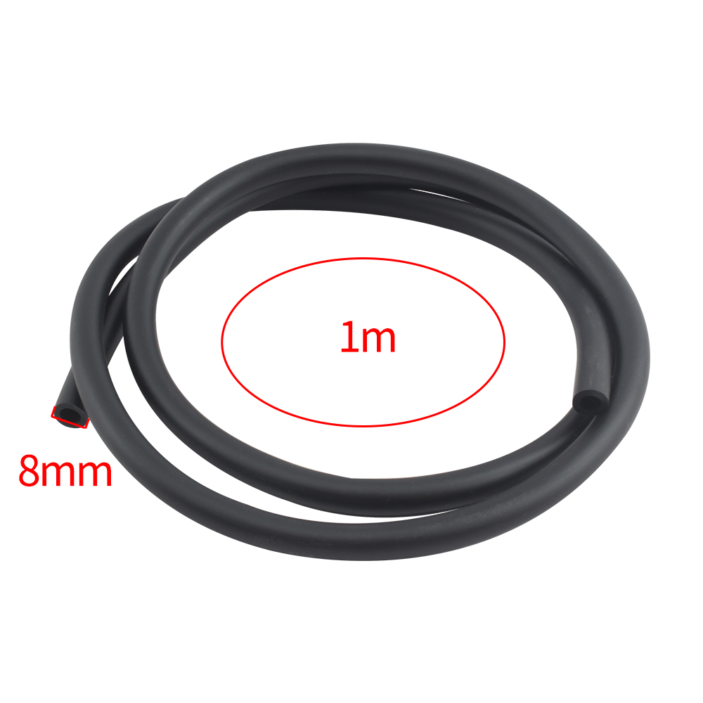 Manguera de carburador de motocicleta, manguera de línea de combustible de gasolina, tubo de aceite para Keihin KOSO OKO PWK Universal 1M 8mm Dirt Bike Moto Tuning: Negro