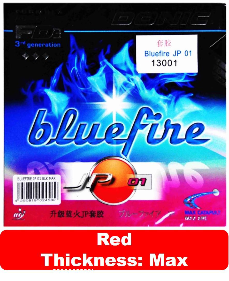 Original Donic Bluefire Jp01 Turbo Jp02 Jp03 Table Tennis Rubber Pimples In Ping Pong Sponge Tenis De Mesa: JP01 red max