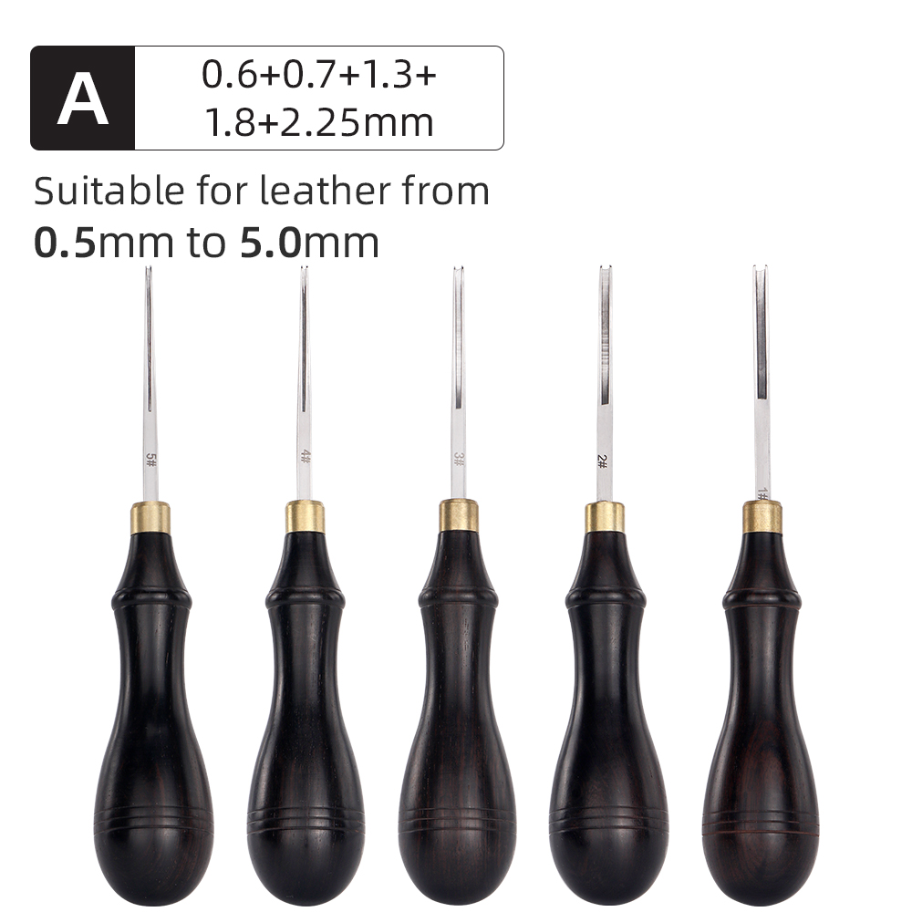 Leather Edge Bevelers Leather Craft Edge Tool, French Edge Skiver, DIY Tanned Leather Trimmer, Chamfering Trimmer, Sealing Tool: plum