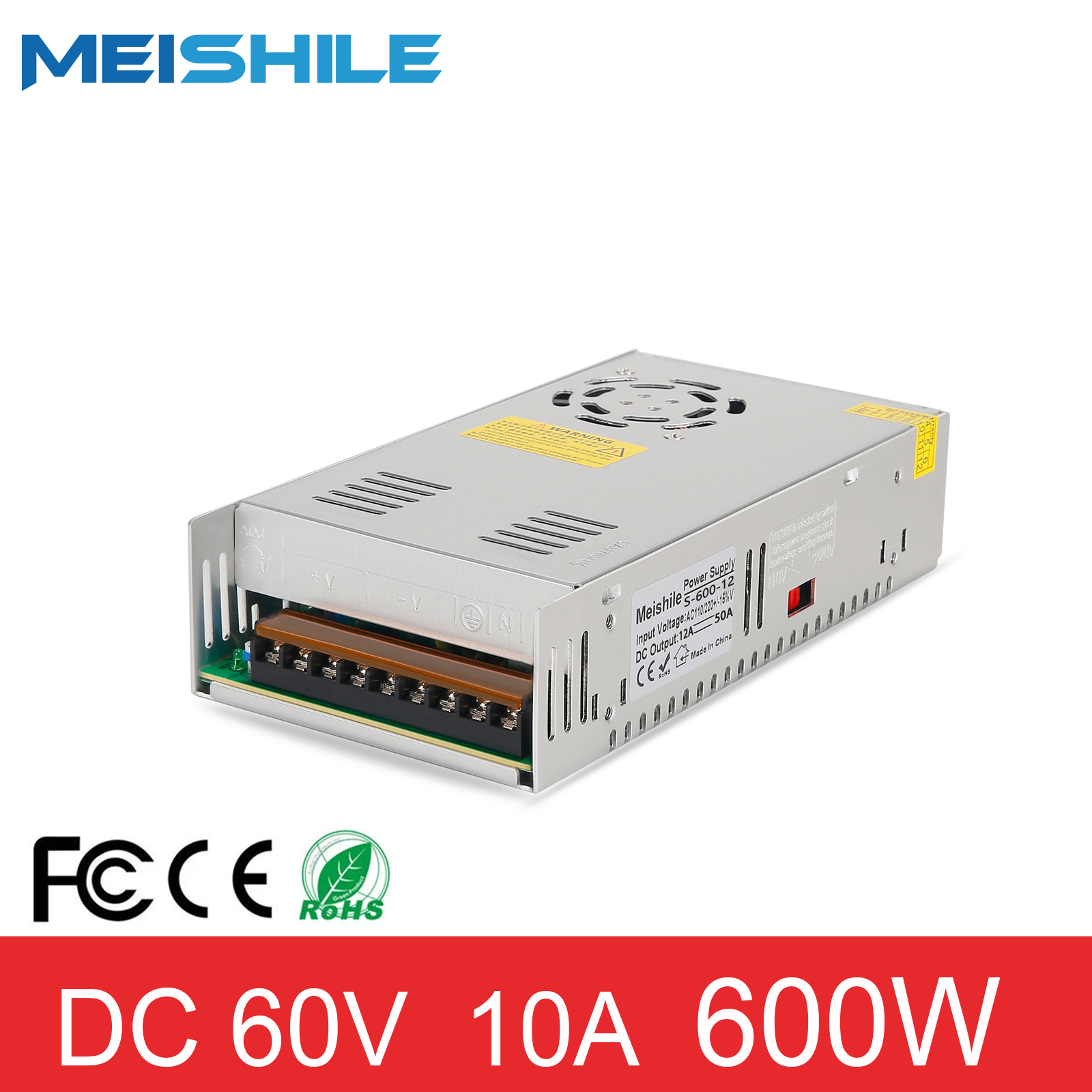 Ac Naar Dc 60V 10A 600W Schakelende Voeding Drive Transformator Voor Cnc Motor Industriële Elektronische Elektrische Apparatuur etc.